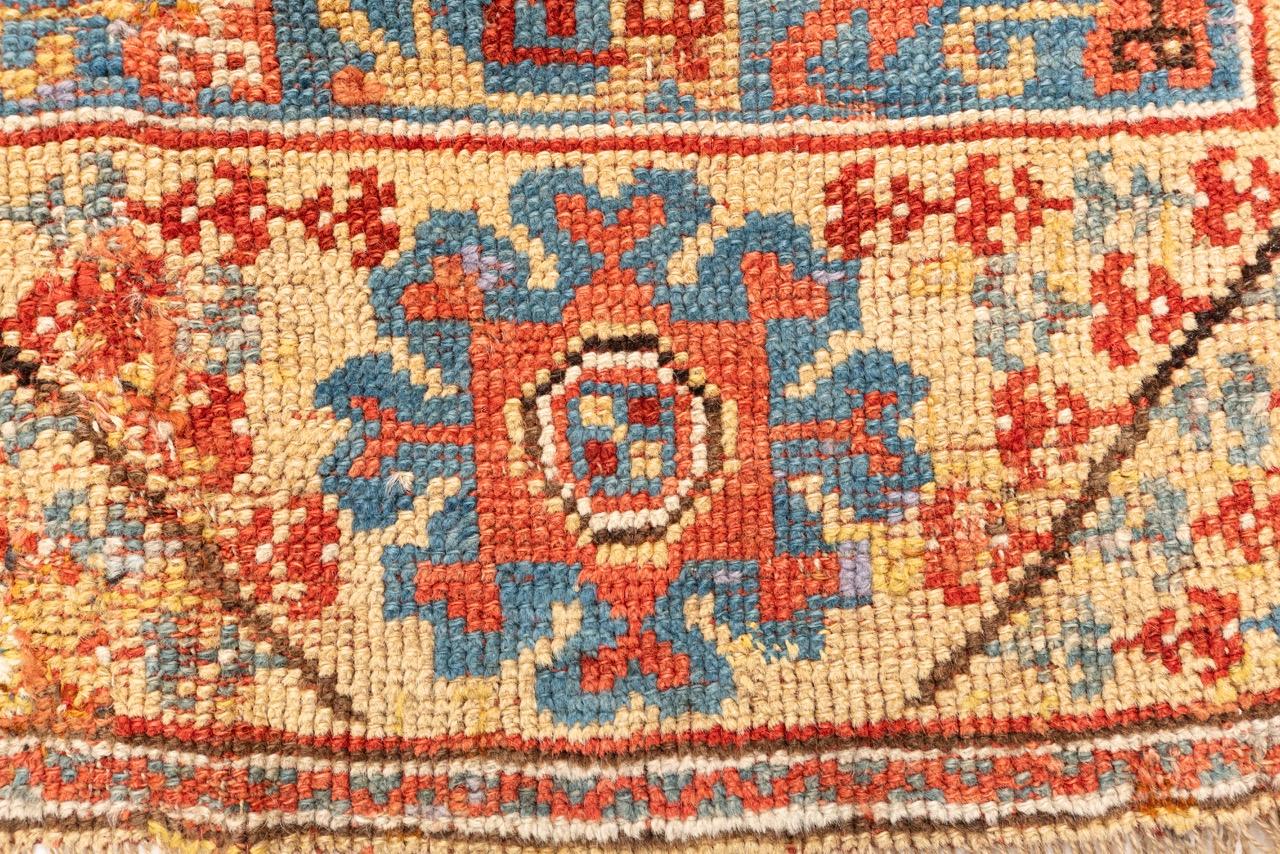 Wool Antique Melas Turkish Prayer Rug For Sale