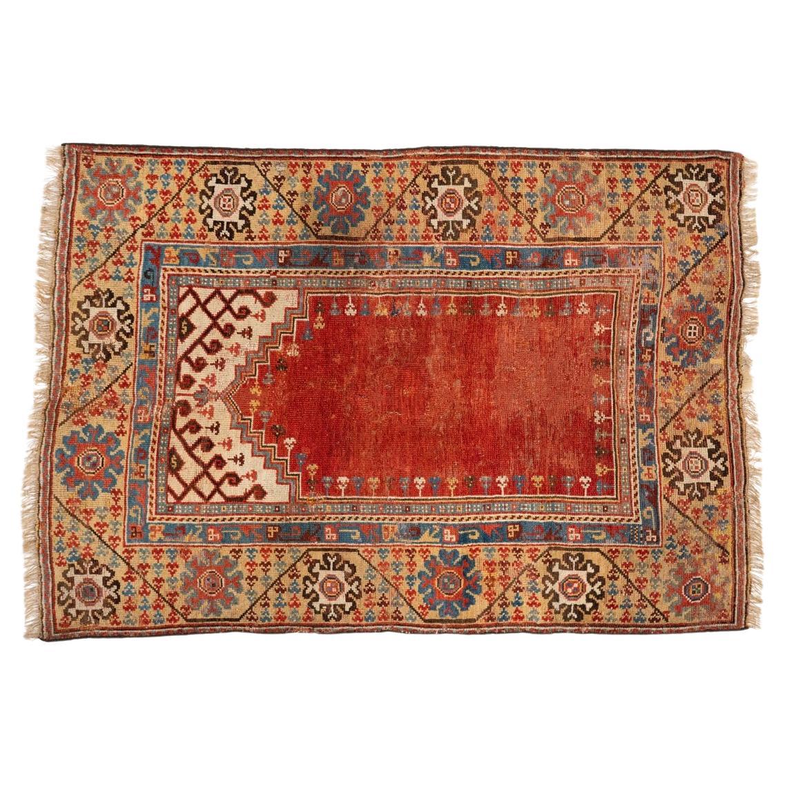 Antique Melas Turkish Prayer Rug  For Sale