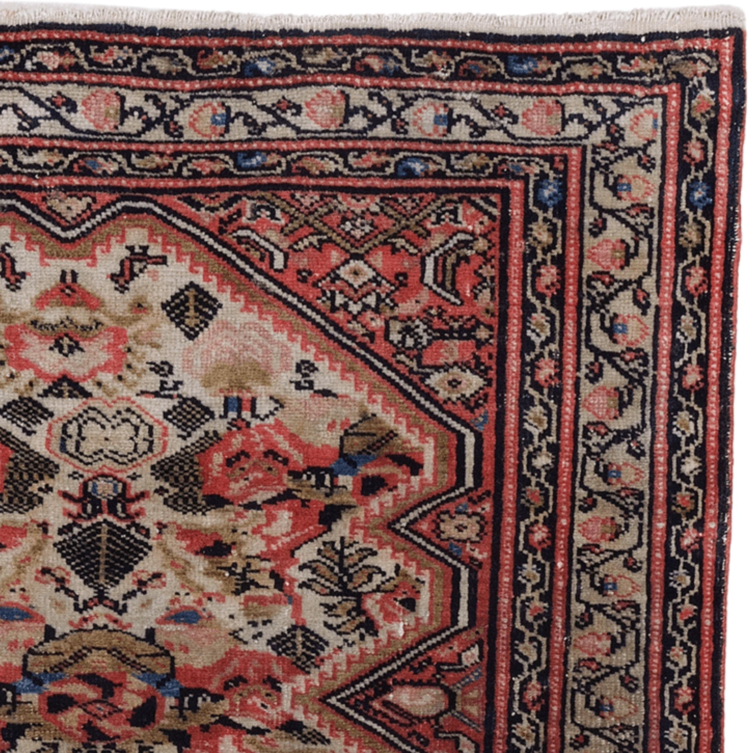 Annodato a mano Antico Melayer Bagface - Fine del 19° secolo in vendita