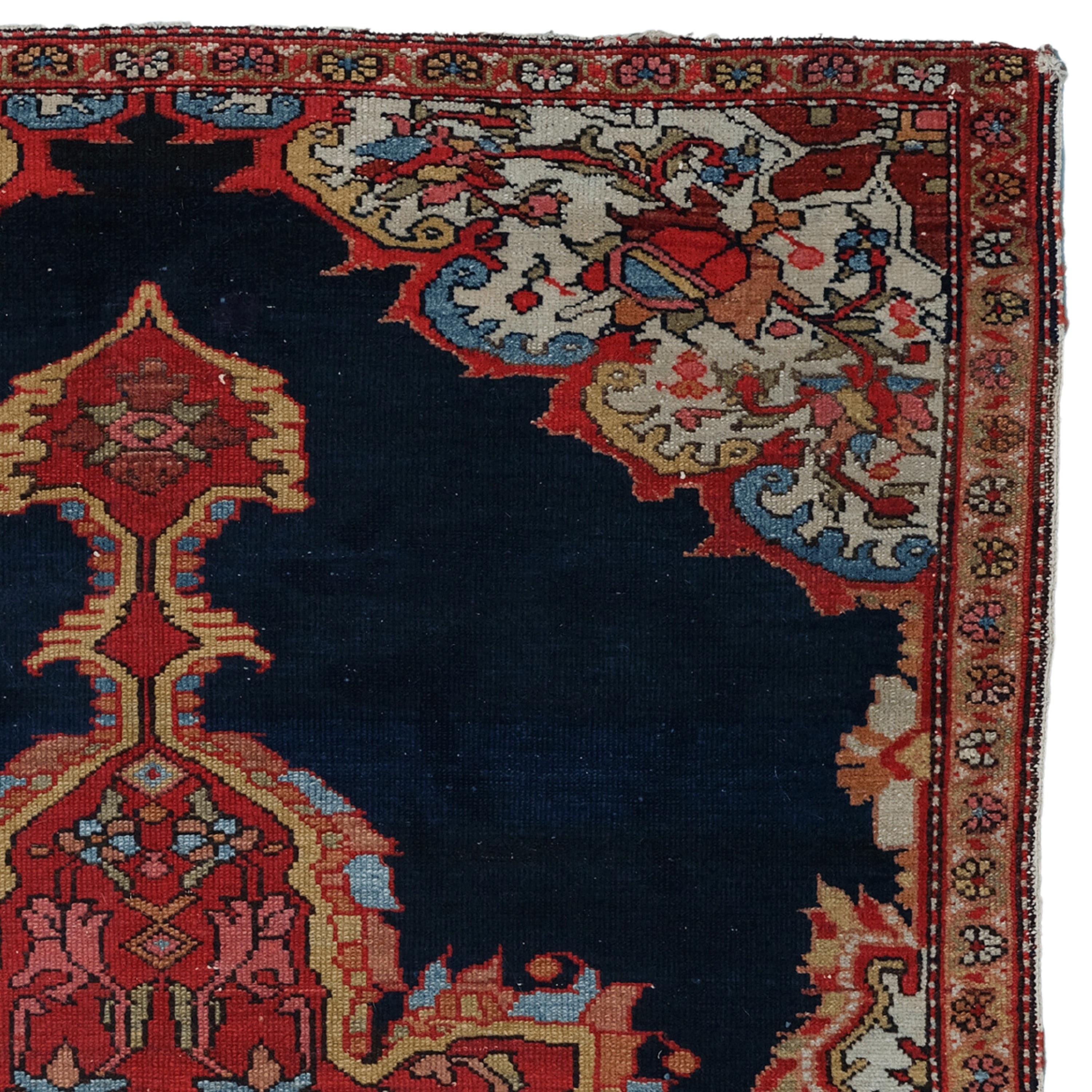 Antique Melayer Rug - 19th Century Melayer Rug, Antique Handwoven Rug In Good Condition For Sale In Sultanahmet, 34