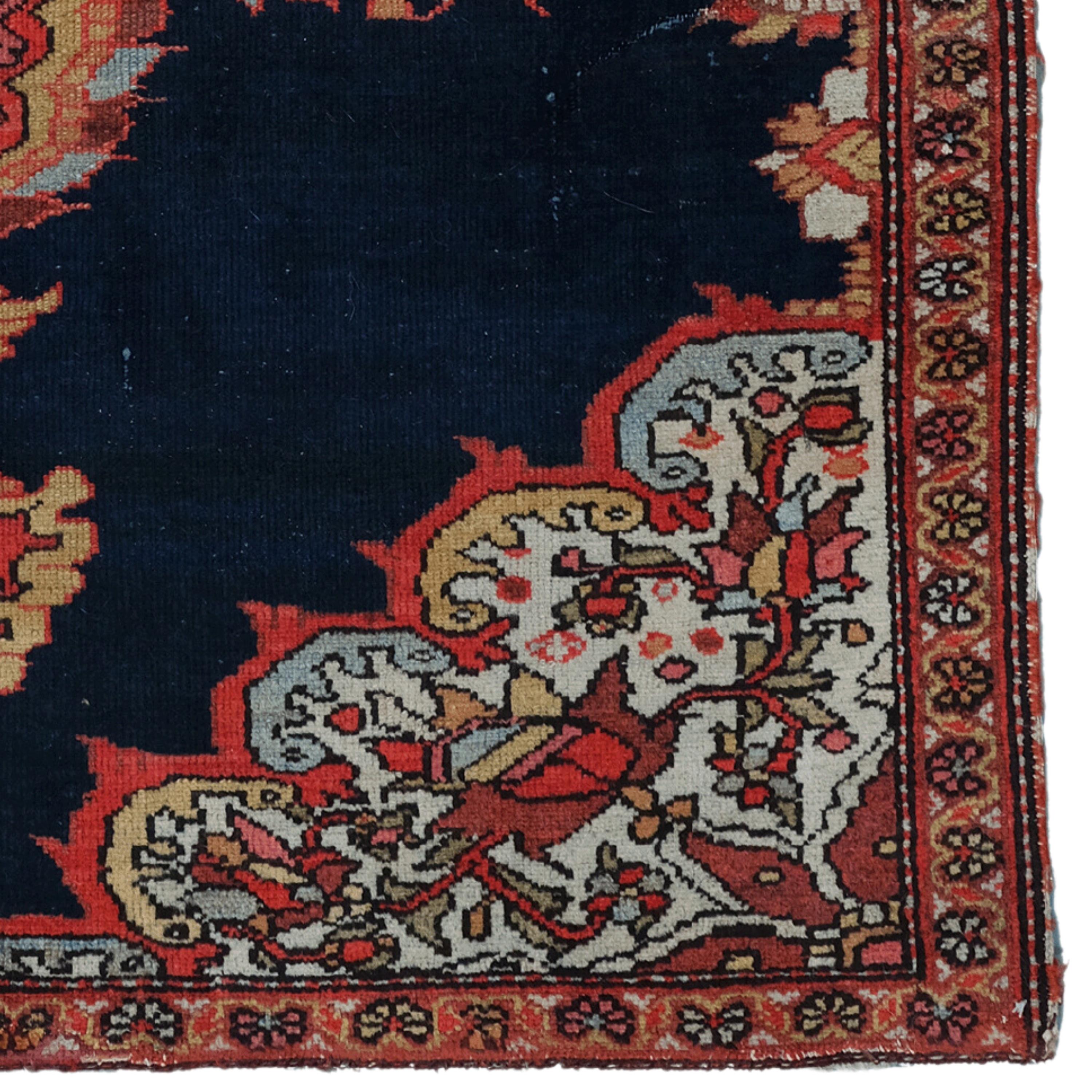 Antiker Melayer-Teppich - 19. Jahrhundert Melayer-Teppich, antiker handgewebter Teppich (Wolle) im Angebot
