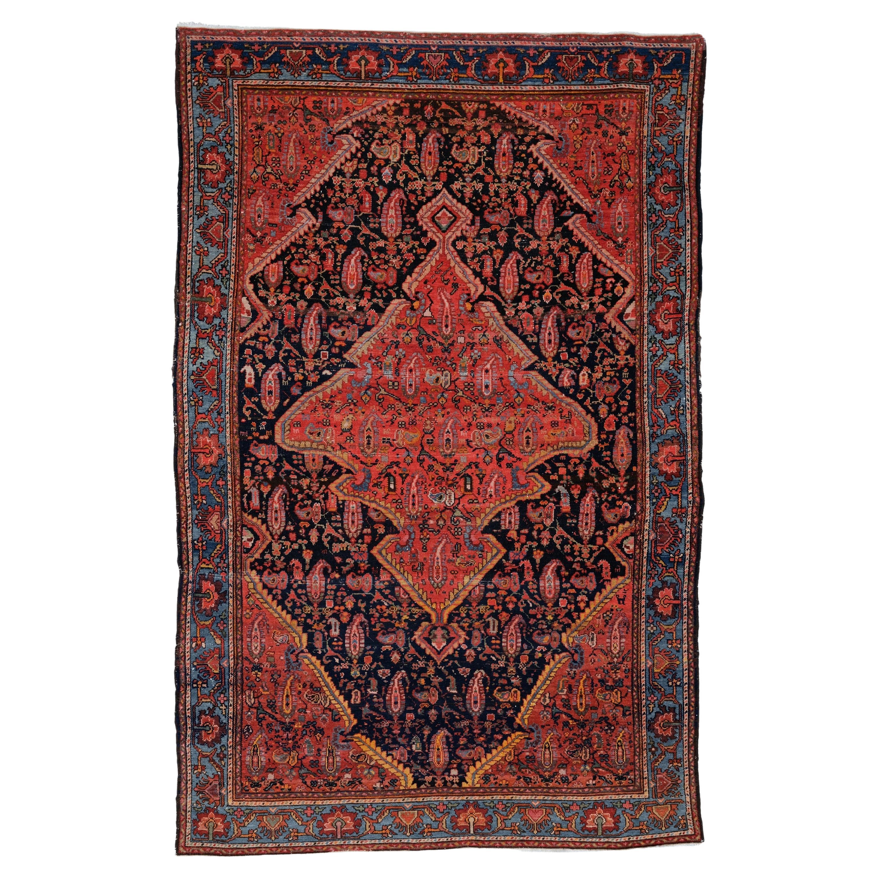 Antiker Melayer-Teppich - 19. Jahrhundert Melayer-Teppich, Vintage-Teppich, Malayer-Teppich