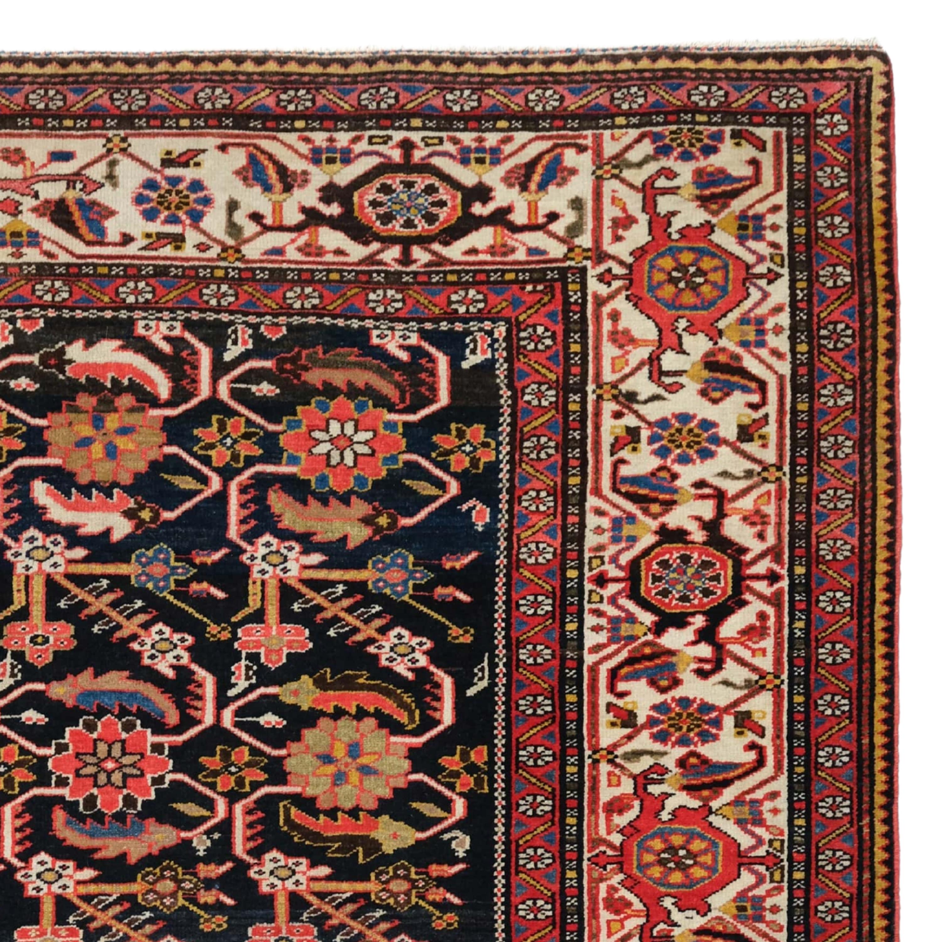 Antique Melayer Rug - Late of 19th Century Melayer Rug, Antique Rug In Good Condition For Sale In Sultanahmet, 34