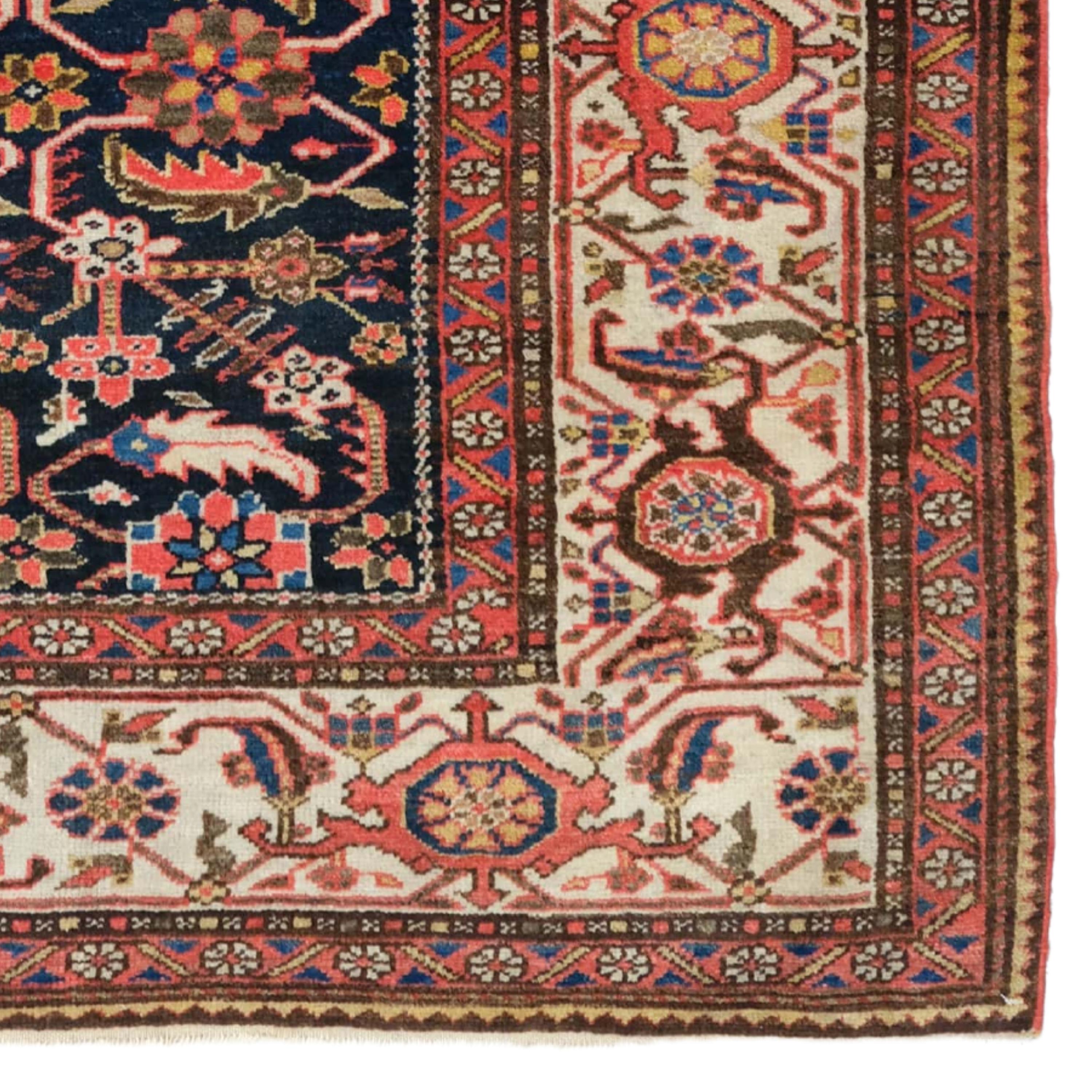 Wool Antique Melayer Rug - Late of 19th Century Melayer Rug, Antique Rug For Sale