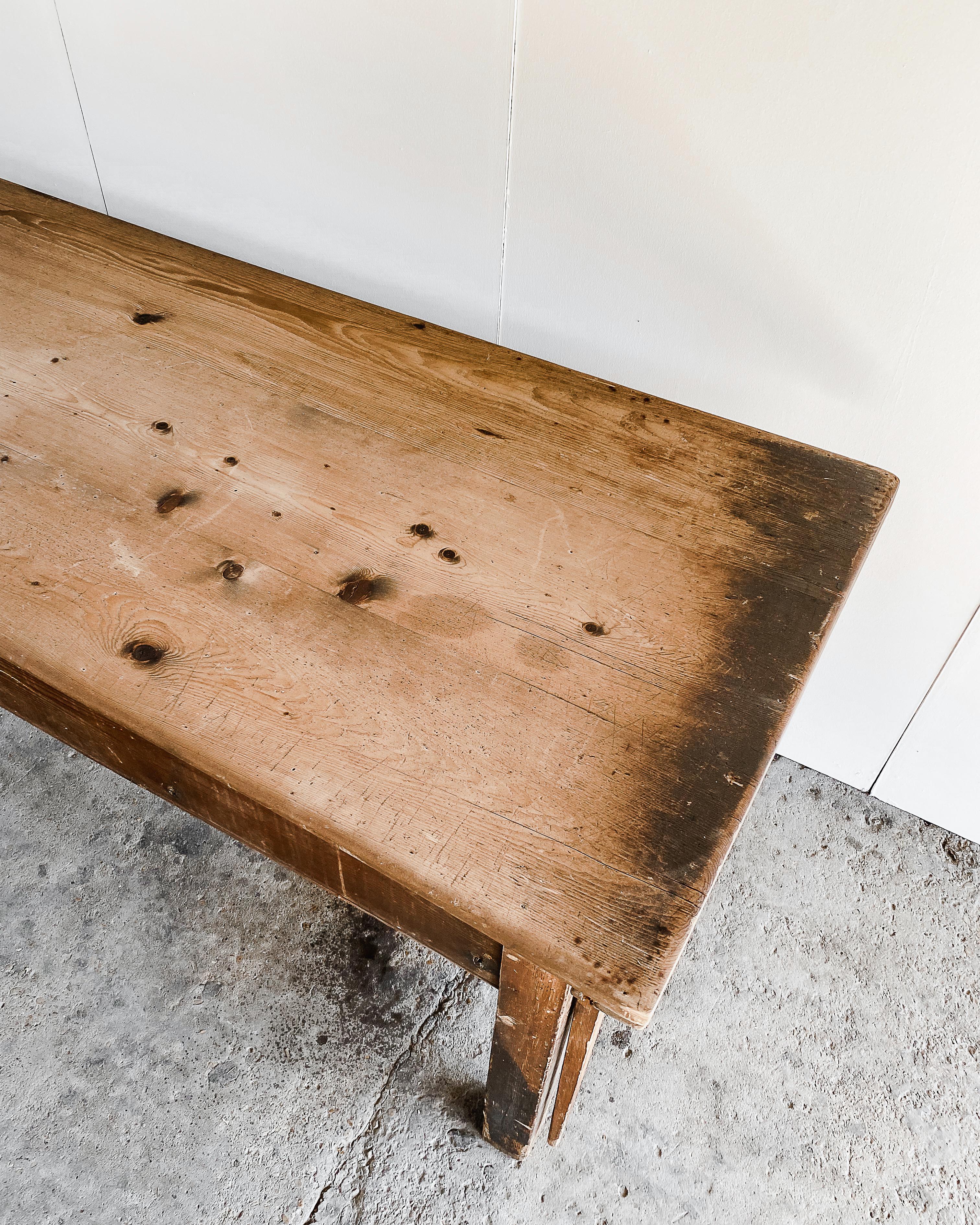 Antique Mercantile Table with Hinged Top 5