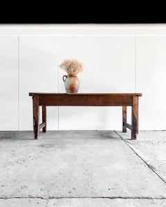 Antique Mercantile Table with Hinged Top