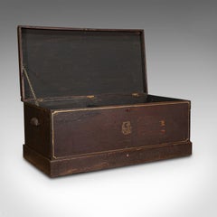 Antique Merchant's Tool Chest, English, Pine, Craftsman's Trunk, Victorian, 1900