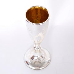 Antique Mercury Glass Goblet or Chalice