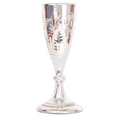 Antique Mercury Glass Goblet or Chalice