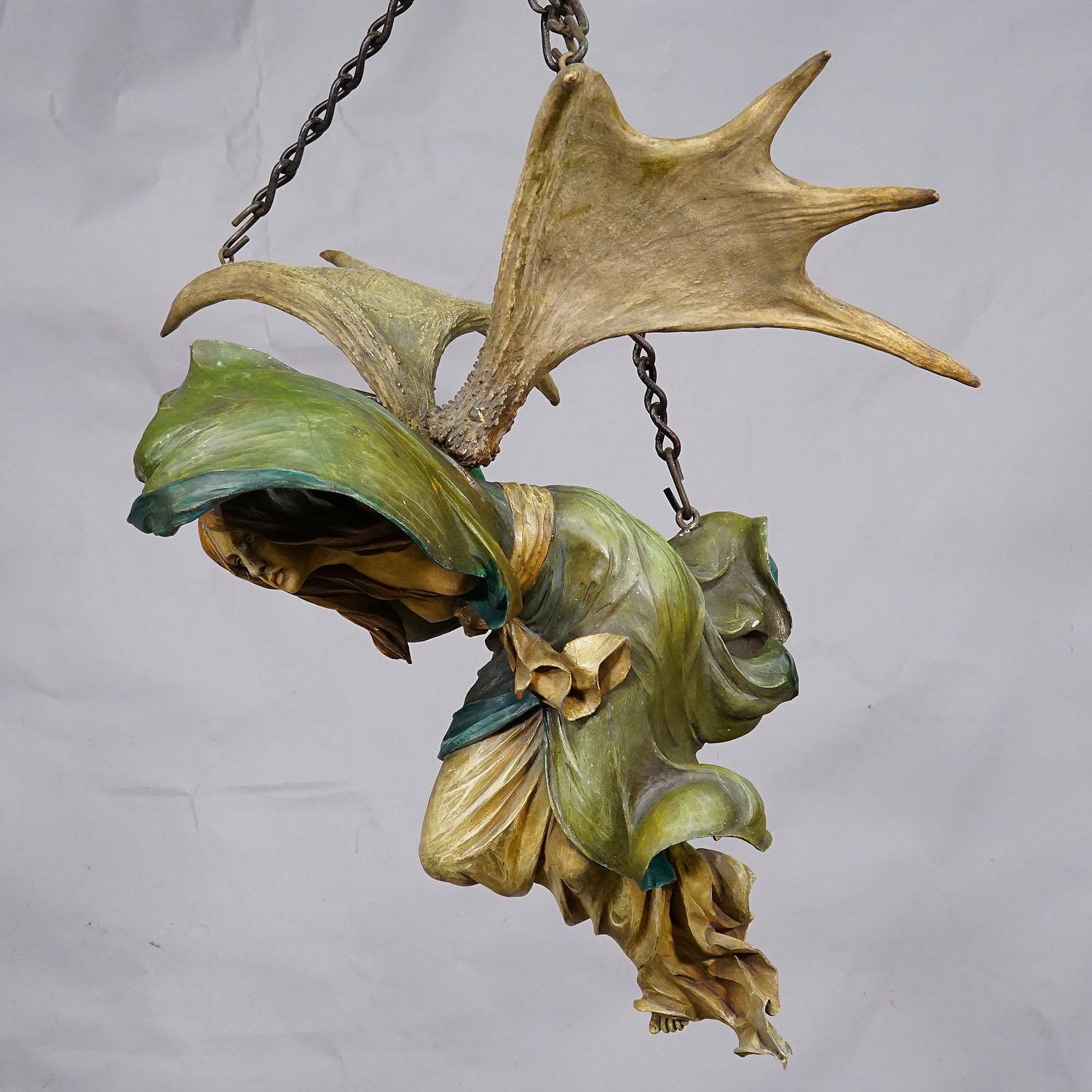 Antique Mermaid Lusterweibchen ca. 1900s For Sale 5