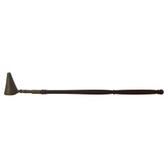 Antique Metal and Wooden Handle Candle Snuffer