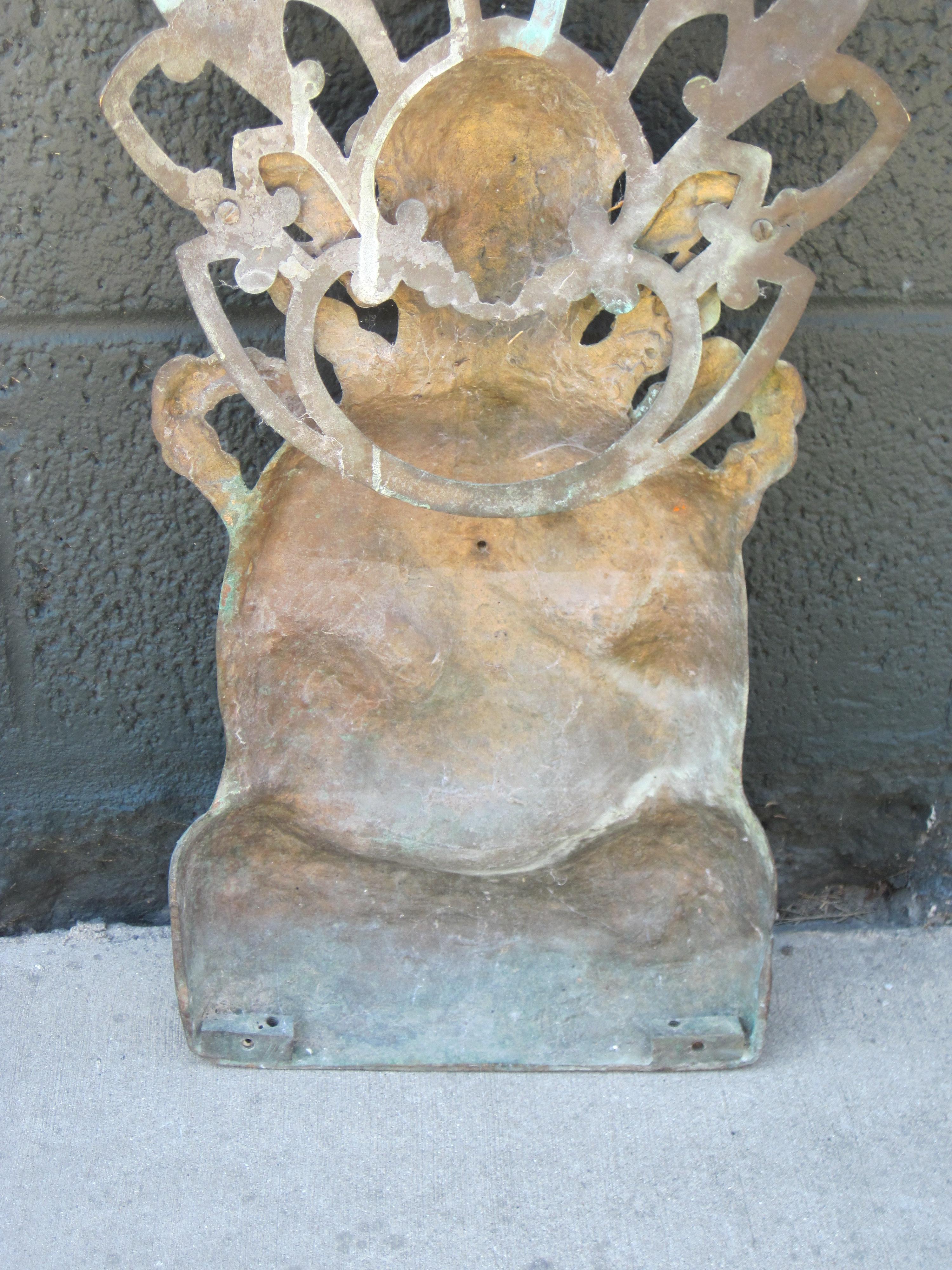Antique Bronze Buddha Goddess Deity Figurine For Sale 2