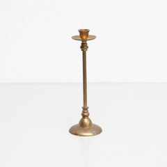 Antique Metal Candle Holder, circa 1950