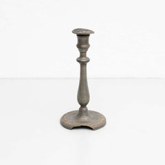 Antique Metal Candle Holder, circa 1950