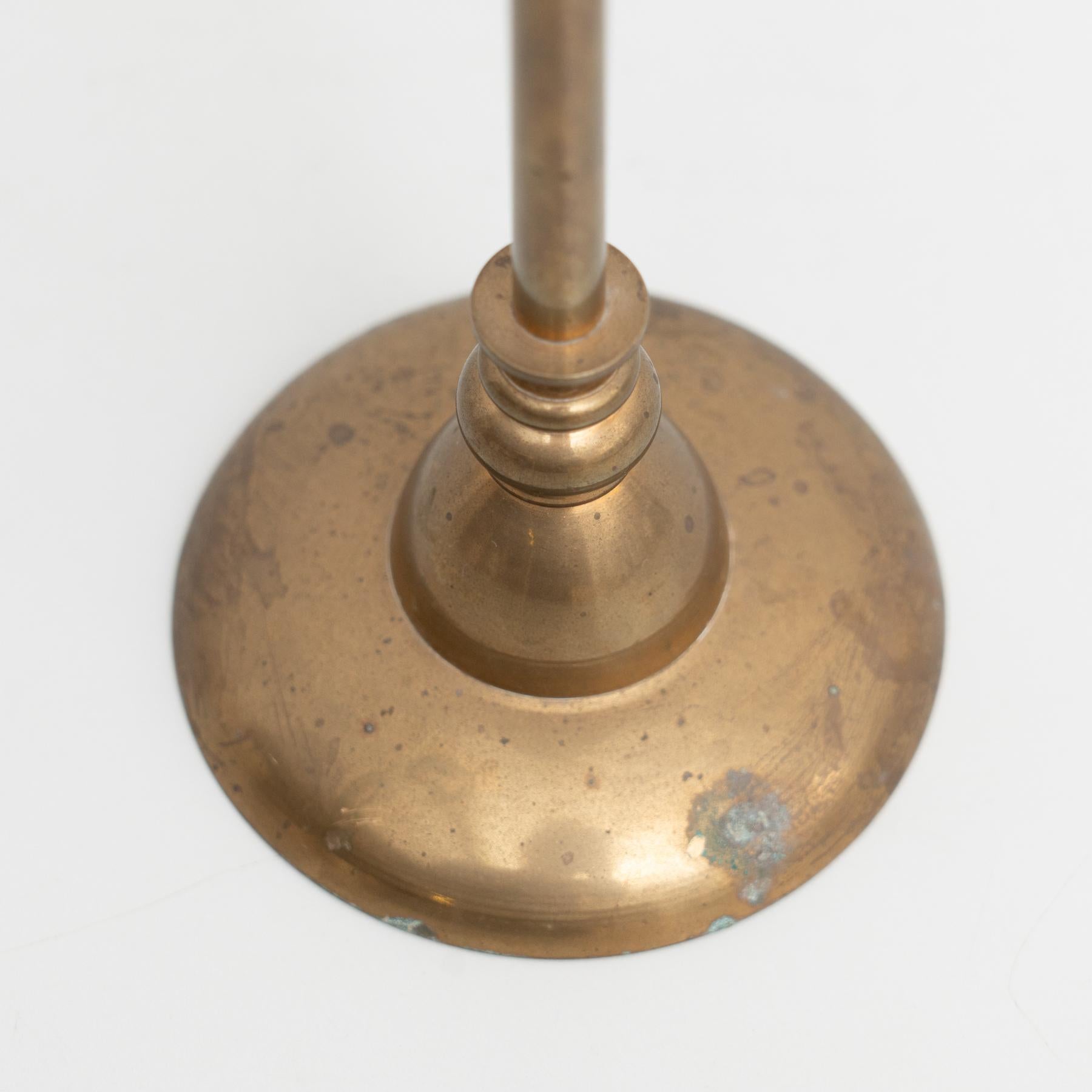 Antique Metal Candle Holder, circa 1950 For Sale 1