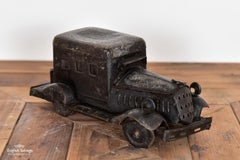 Antique Metal Car with Storage Compartments, 20th Century