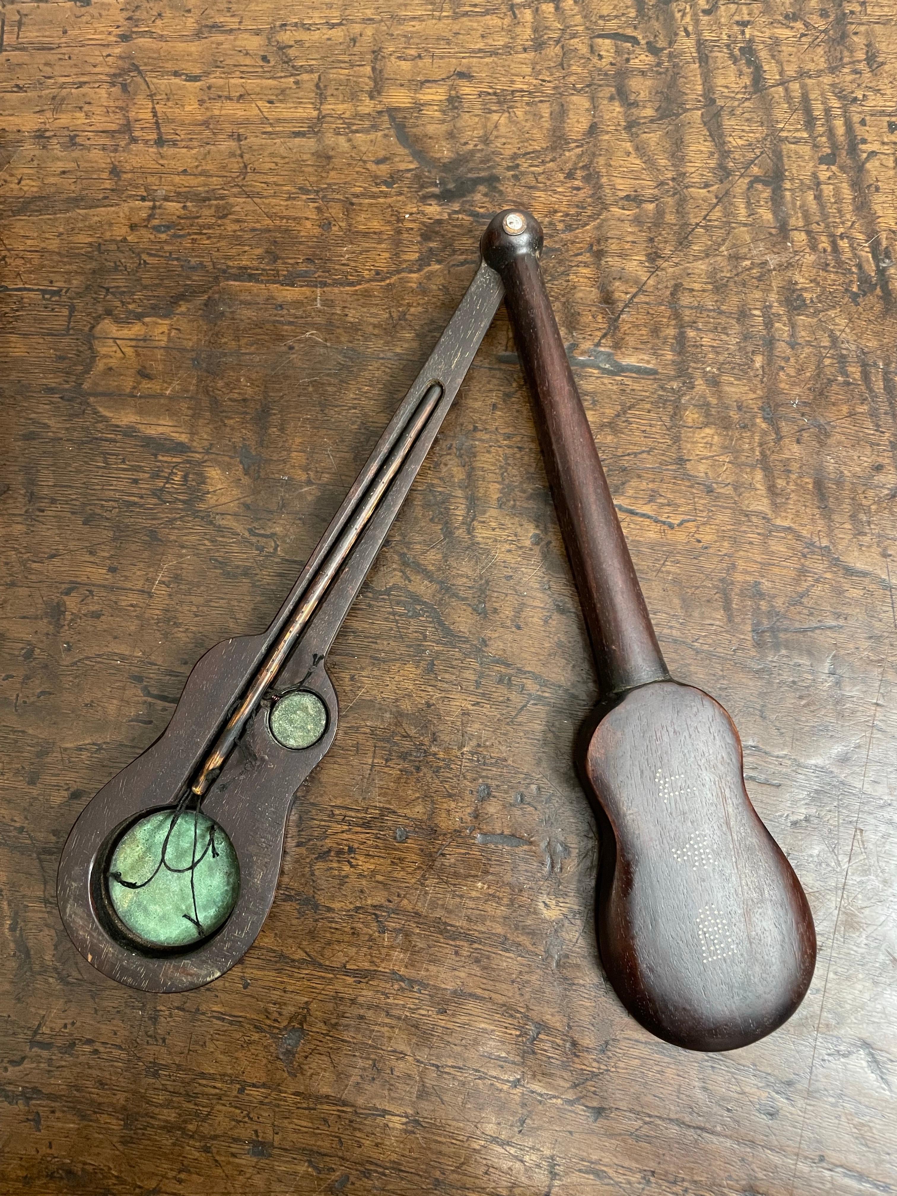 Antique Metal Chinese Medicine Scale and Weight with Zitan Case, 19th Century

Provenance: Private Victoria Collection Acquired in China in 1950s.

Dimension: Length: 23cm Width: 5.5cm Height: 2cm.