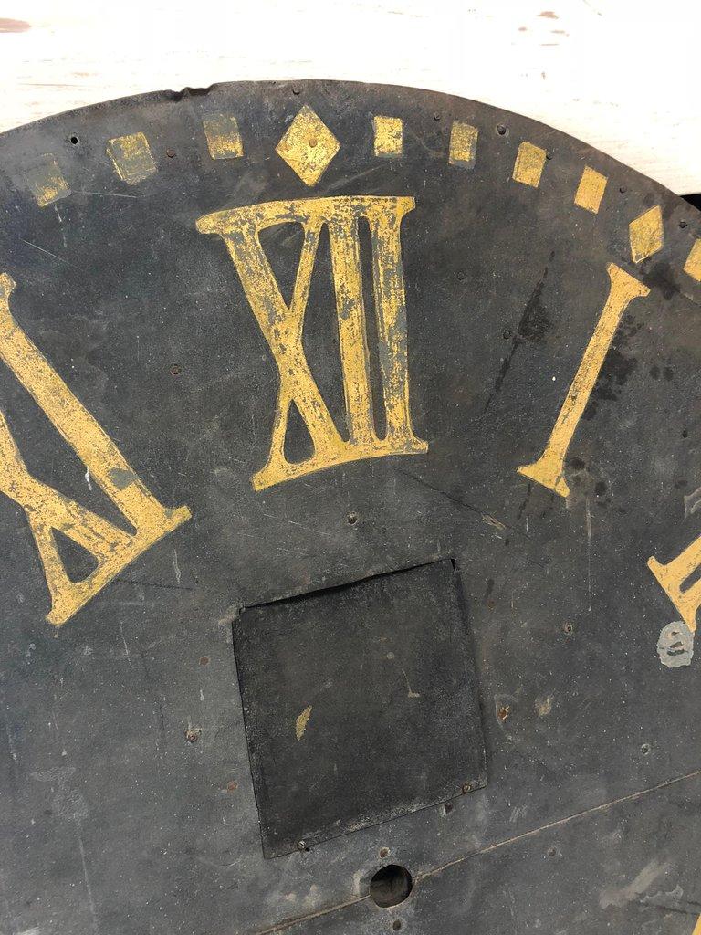 Antique Metal Clock Face For Sale at 1stDibs