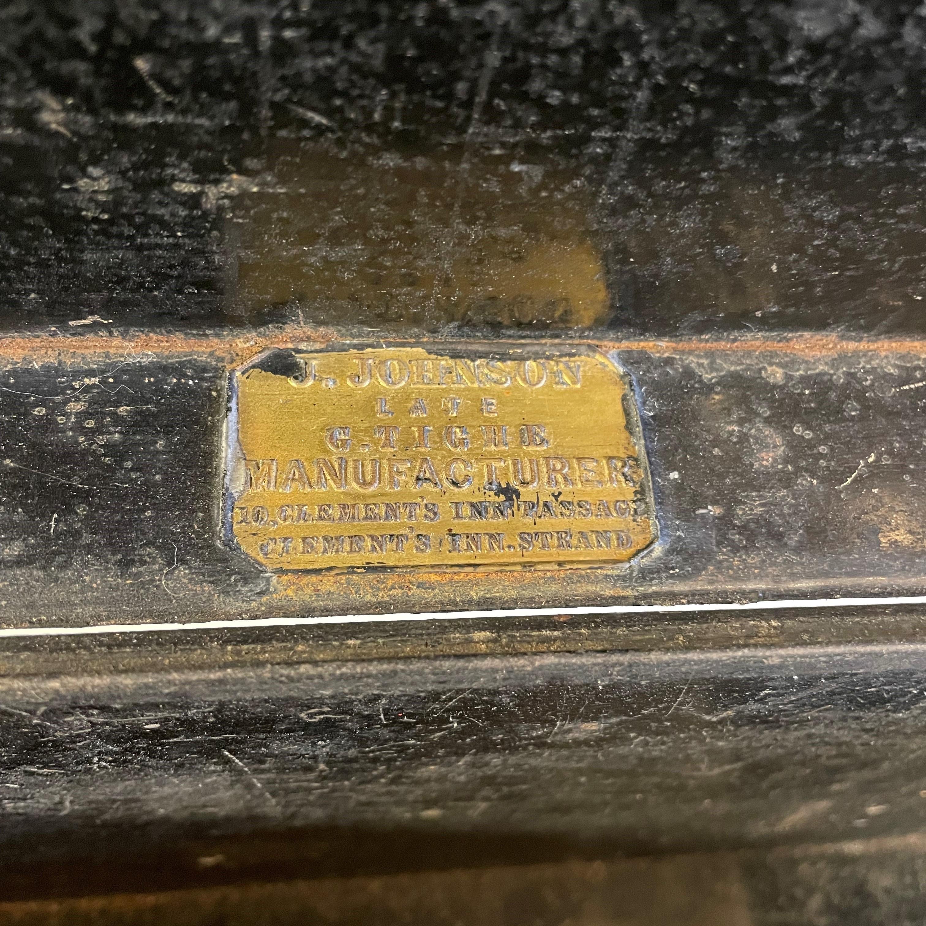 vintage metal deed box