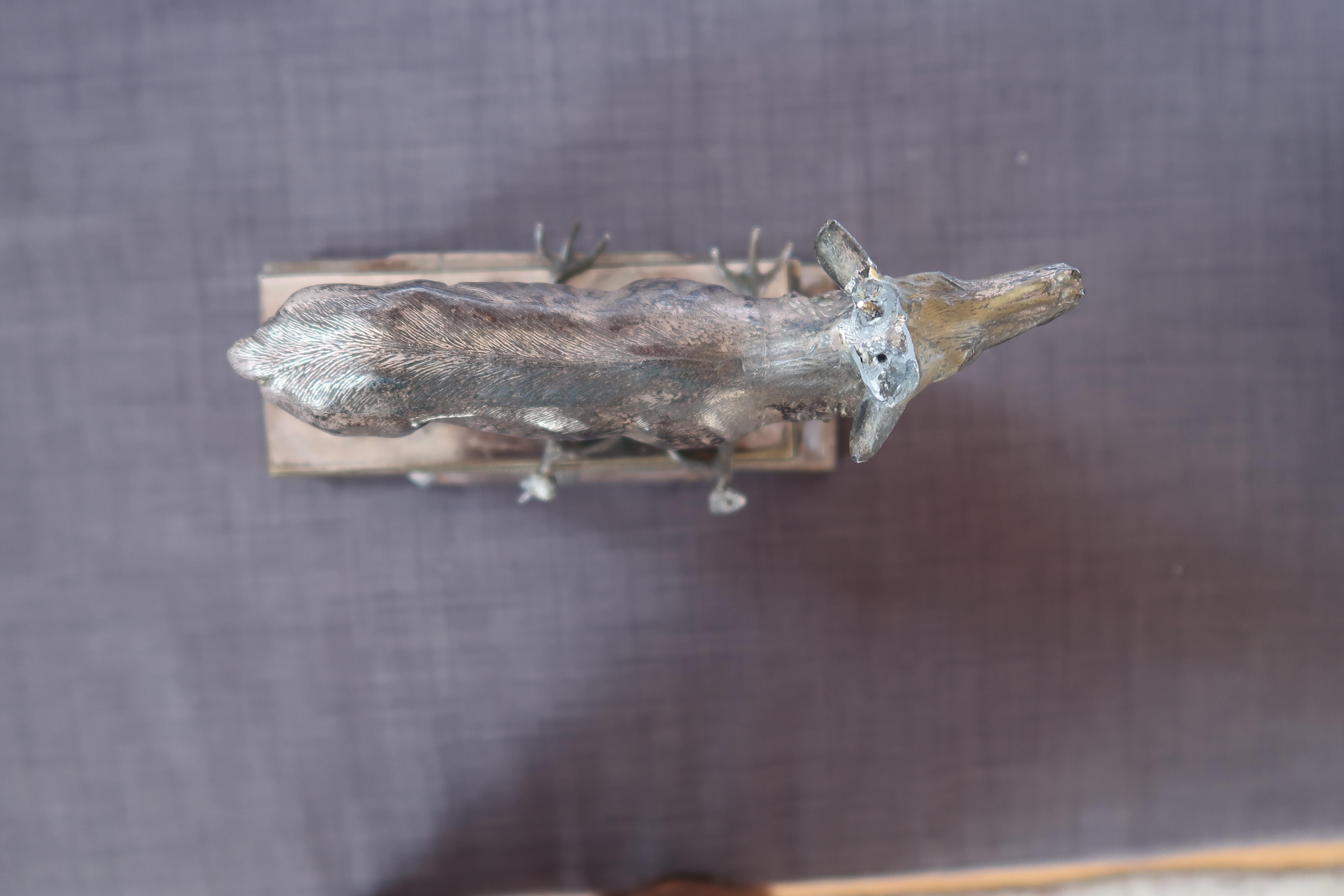 Antique Metal Deer Clock, 12