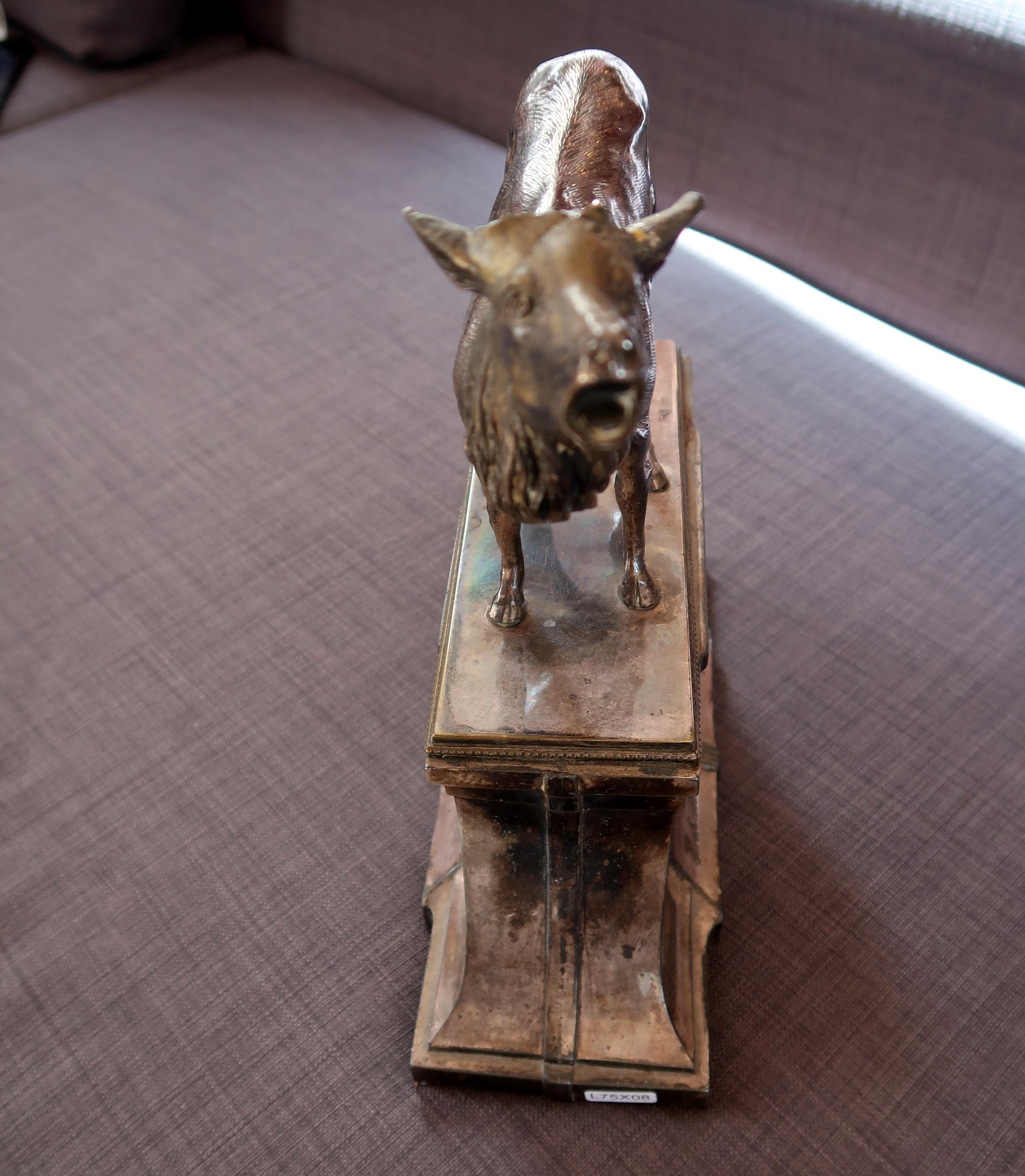 Antique Metal Deer Clock, 12