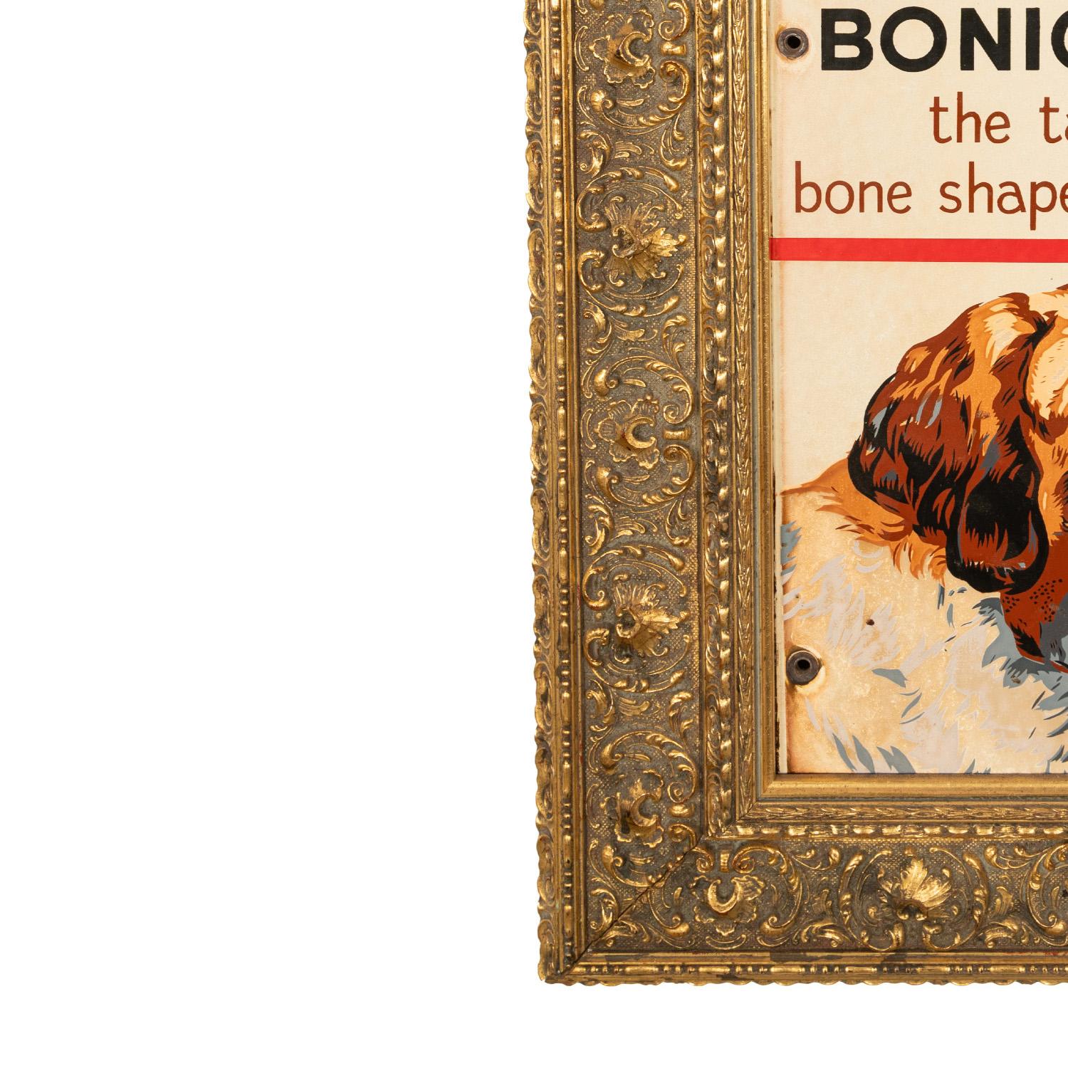 Antique Metal Enamel Advertising Sign Spratt's Bonio Per Food Dog Biscuits 1910 5