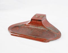 Antique Metal Inkwell, Painted Inkstand, Germany 1930, H300