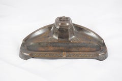 Antique Metal Inkwell, Painted Inkstand, Germany 1930, H301