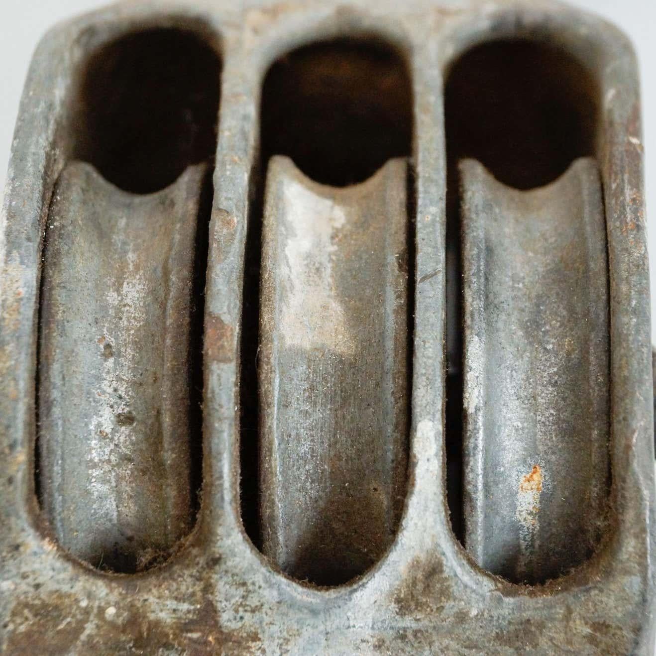 Antique Metal Pulley Hook For Sale 5