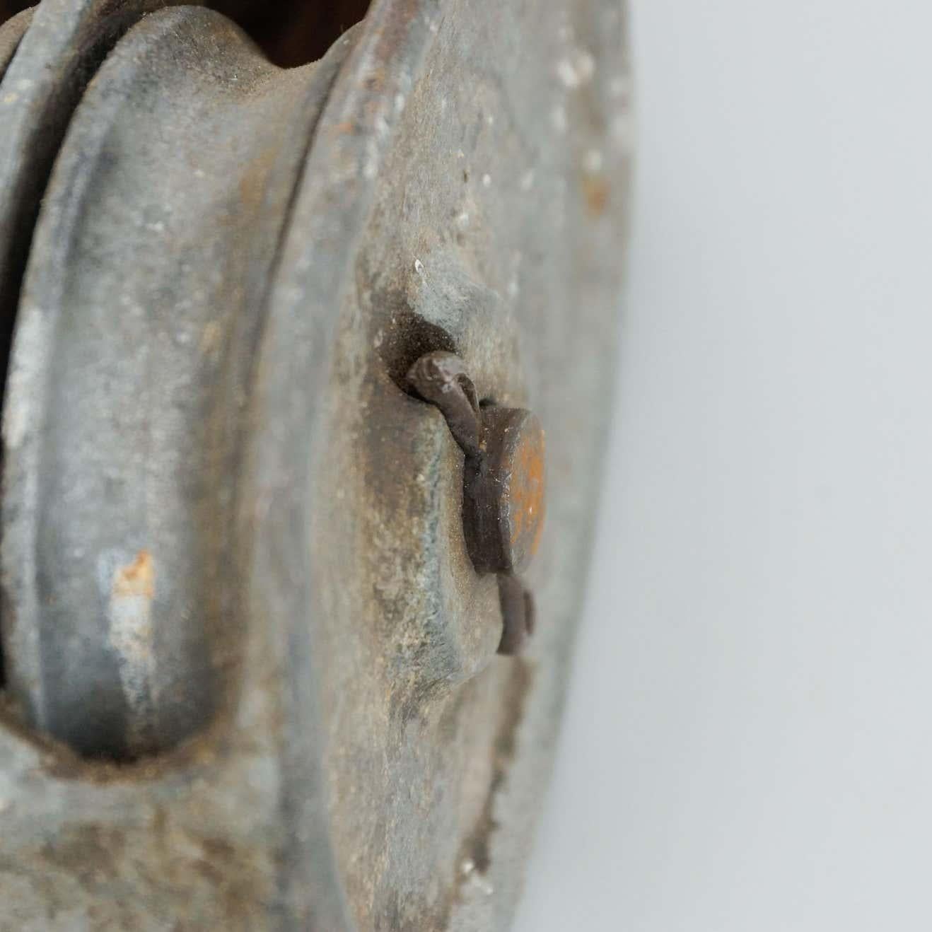 Antique Metal Pulley Hook For Sale 6