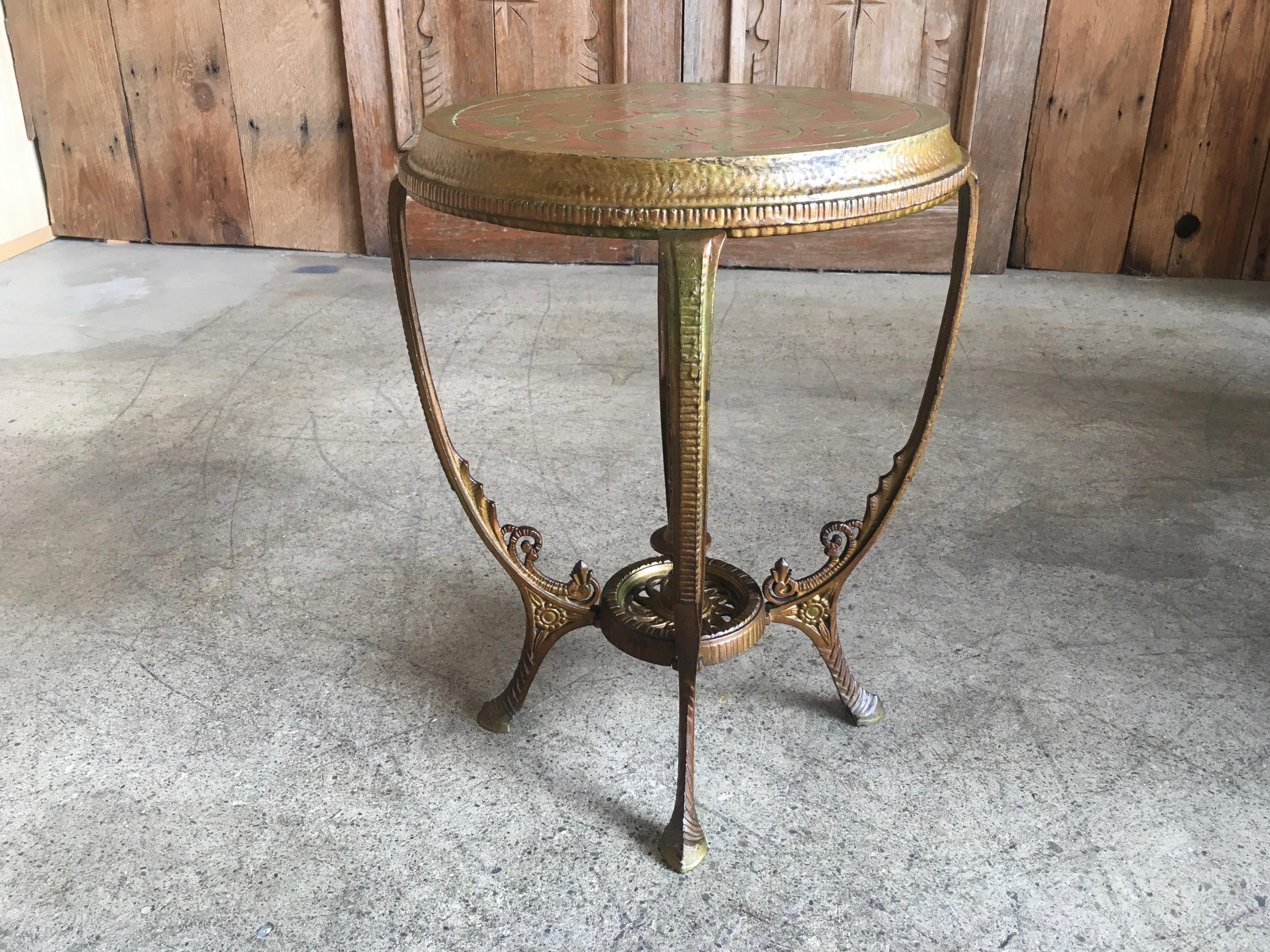 antique metal tables