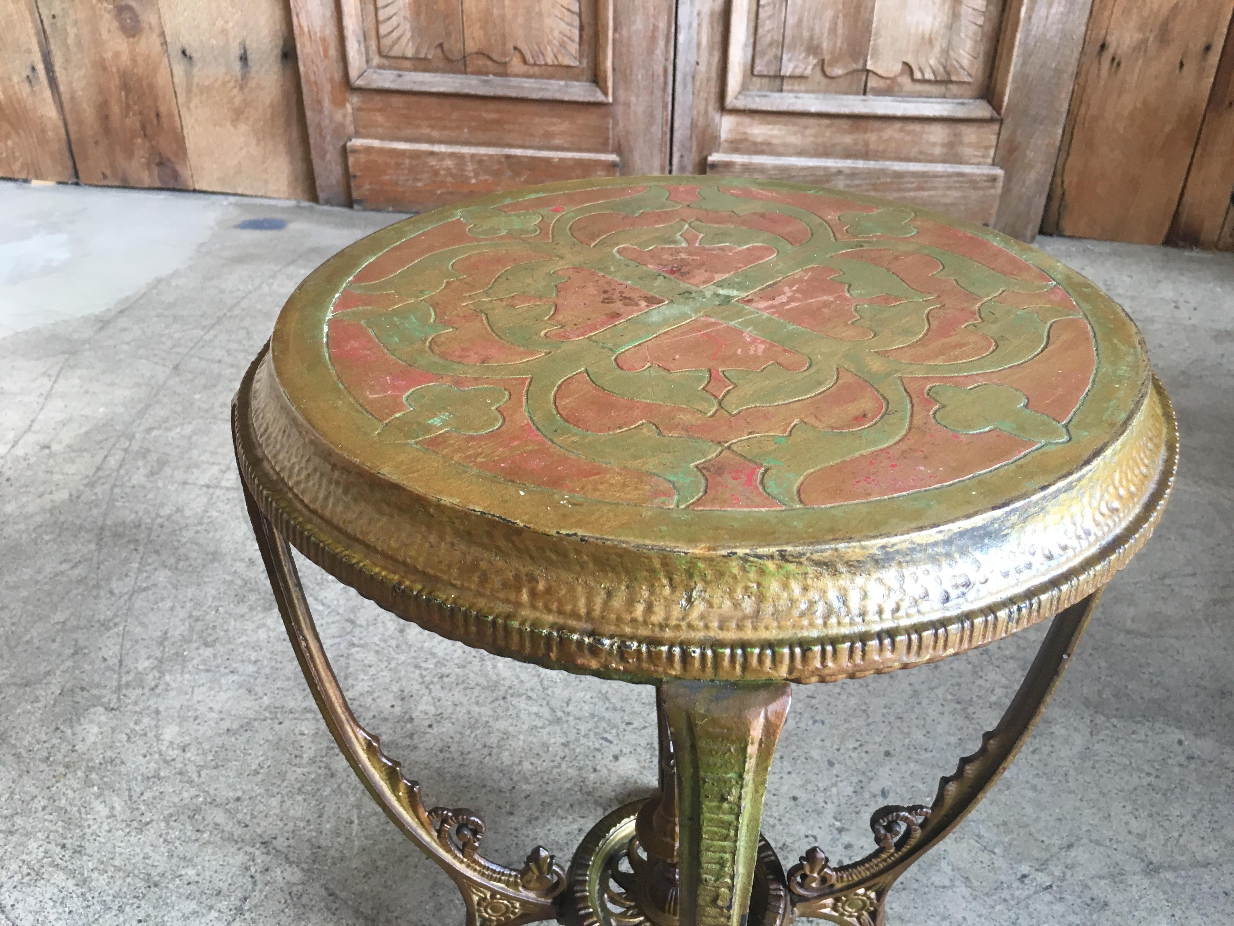 20th Century Antique Metal Side Table