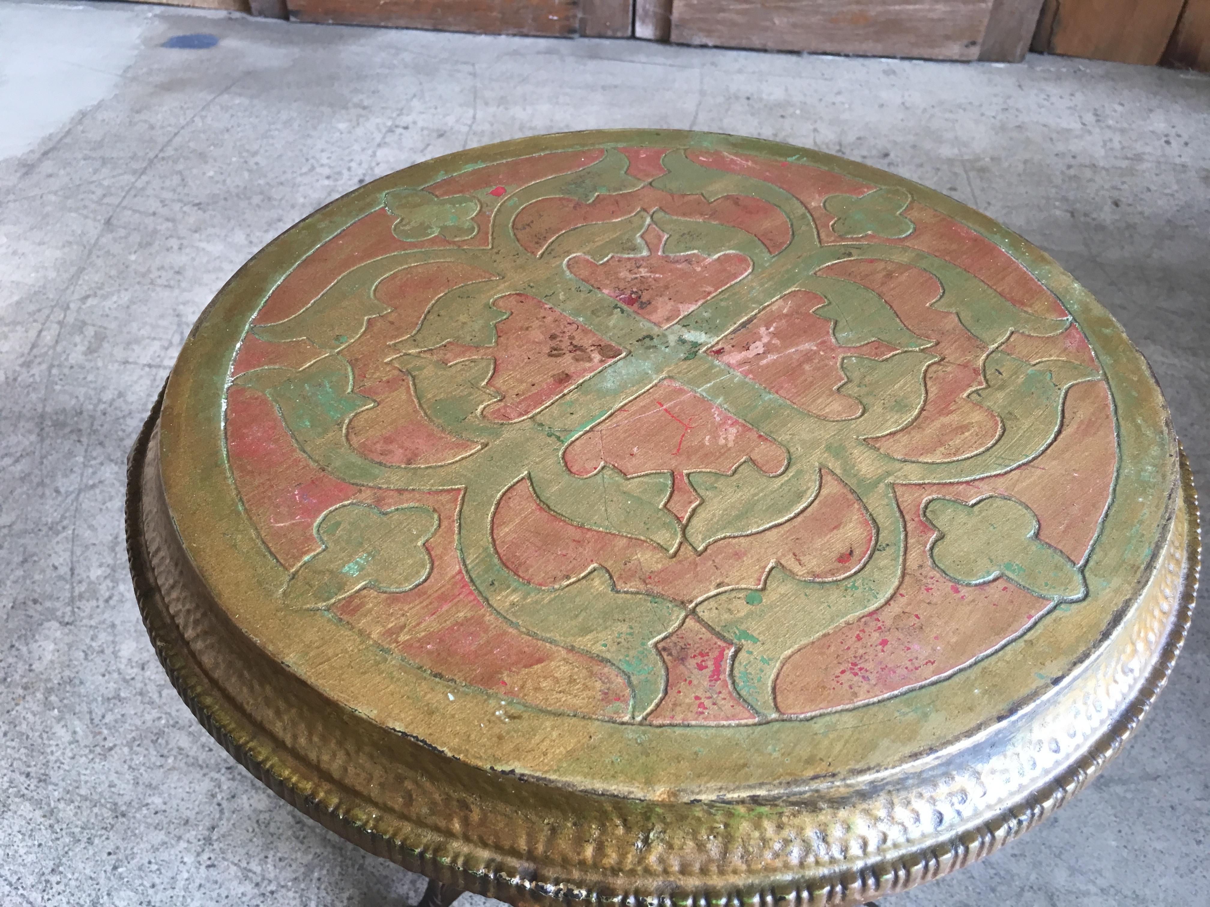 Antique Metal Side Table 1