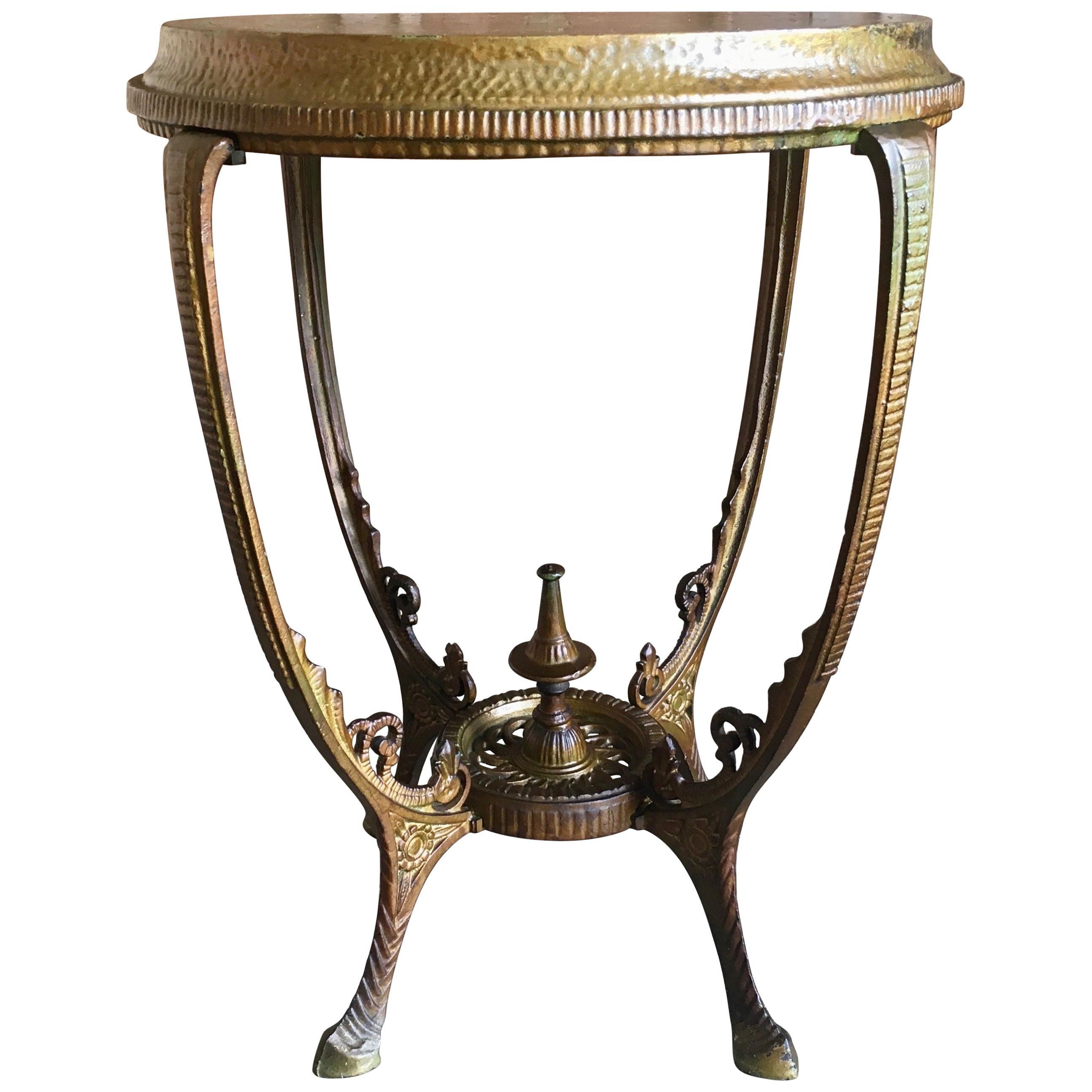 Antique Metal Side Table