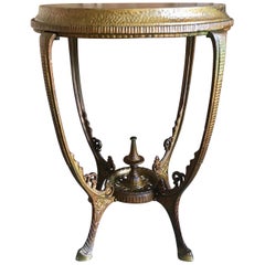 Antique Metal Side Table