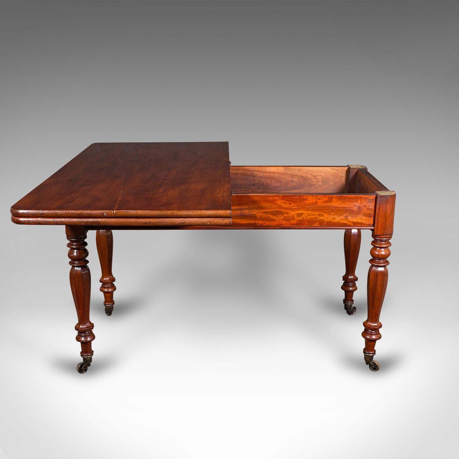 Antique Metamorphic Console Table, English, 4 Seat Dining, Gaming, William IV In Good Condition For Sale In Hele, Devon, GB