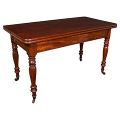 Antico tavolo da console metamorfico, inglese, 4 posti a sedere, da gioco, William IV
