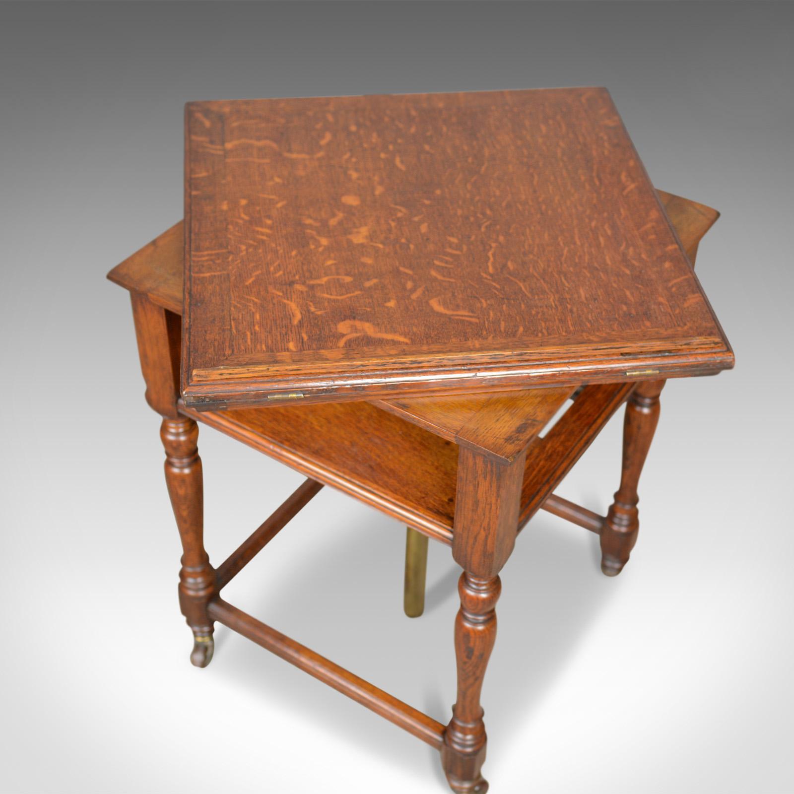 Antique, Metamorphic, Side Table, Lectern, Oak, Library, Reading, circa 1860 1