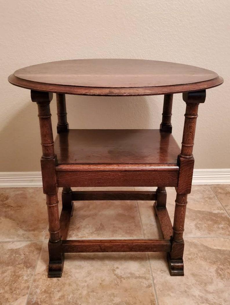 Hand-Carved Antique Metamorphic Table/Chair Tilt-Top Monks Bench For Sale