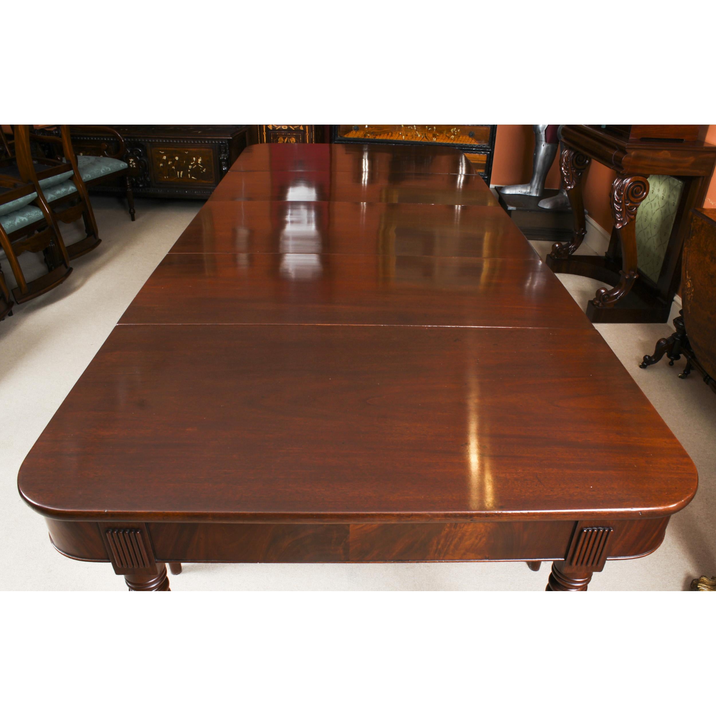 Antique Metamorphic Victorian Mahogany Dining Table & 12 Chairs 19th C In Good Condition In London, GB