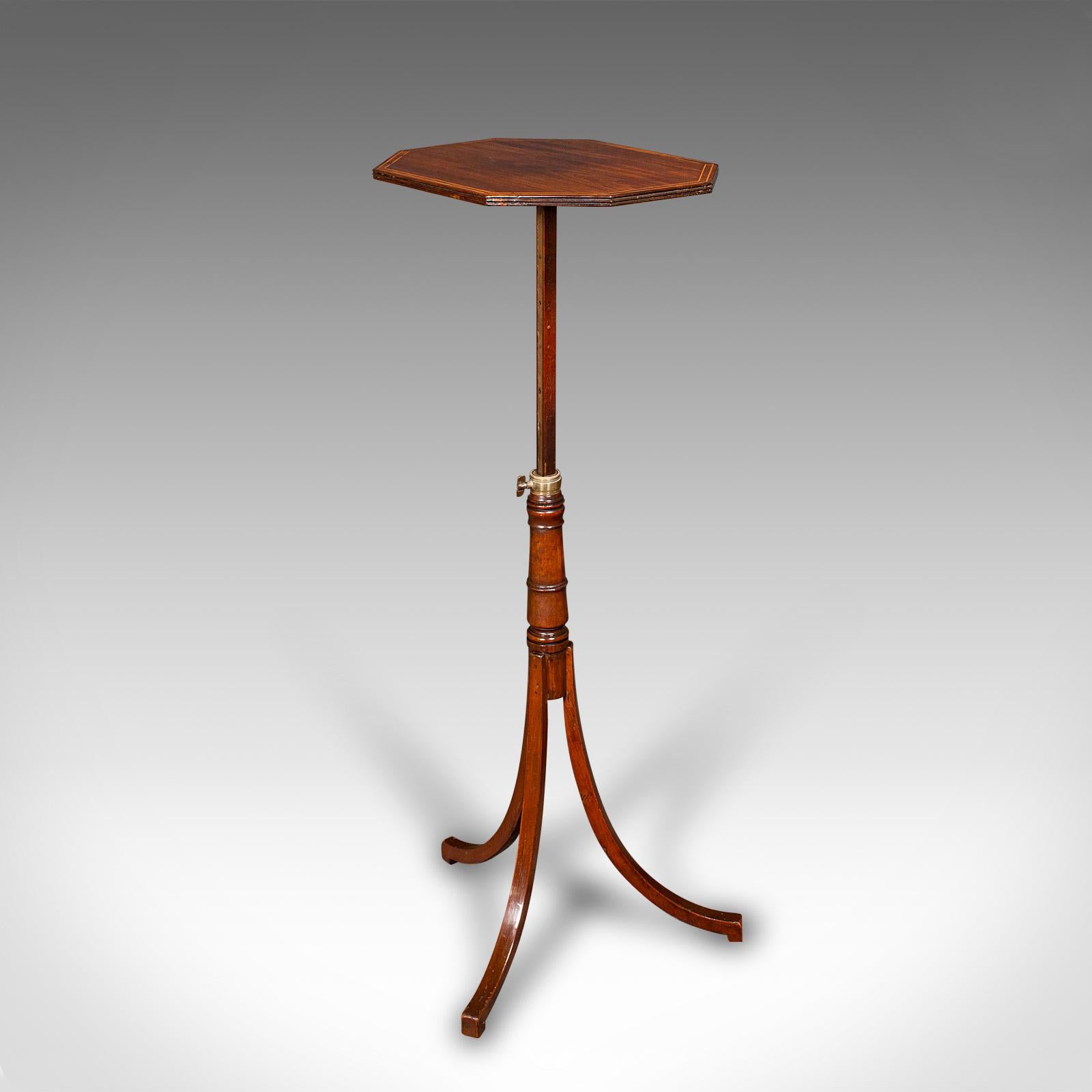 Regency Table à vin métamorphique ancienne, anglaise, plateau basculant, côté, lampe, Régence, vers 1820 en vente