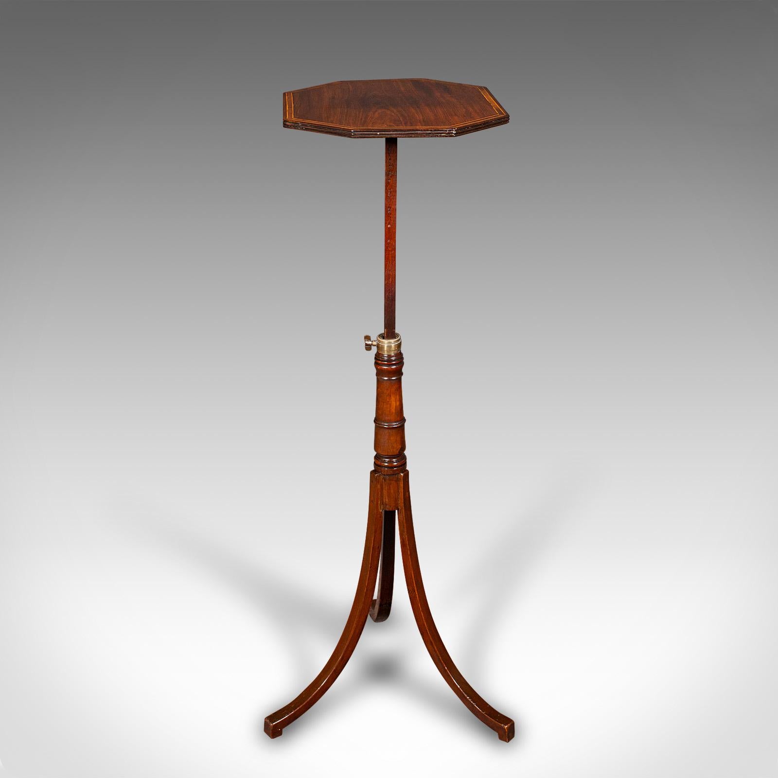 Britannique Table à vin métamorphique ancienne, anglaise, plateau basculant, côté, lampe, Régence, vers 1820 en vente