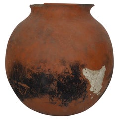 Antique Mex clay water container. Feliciano. XX Century. Herencias Collection.