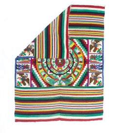 Antique Mexican Blanket 4'9" x 6’3”