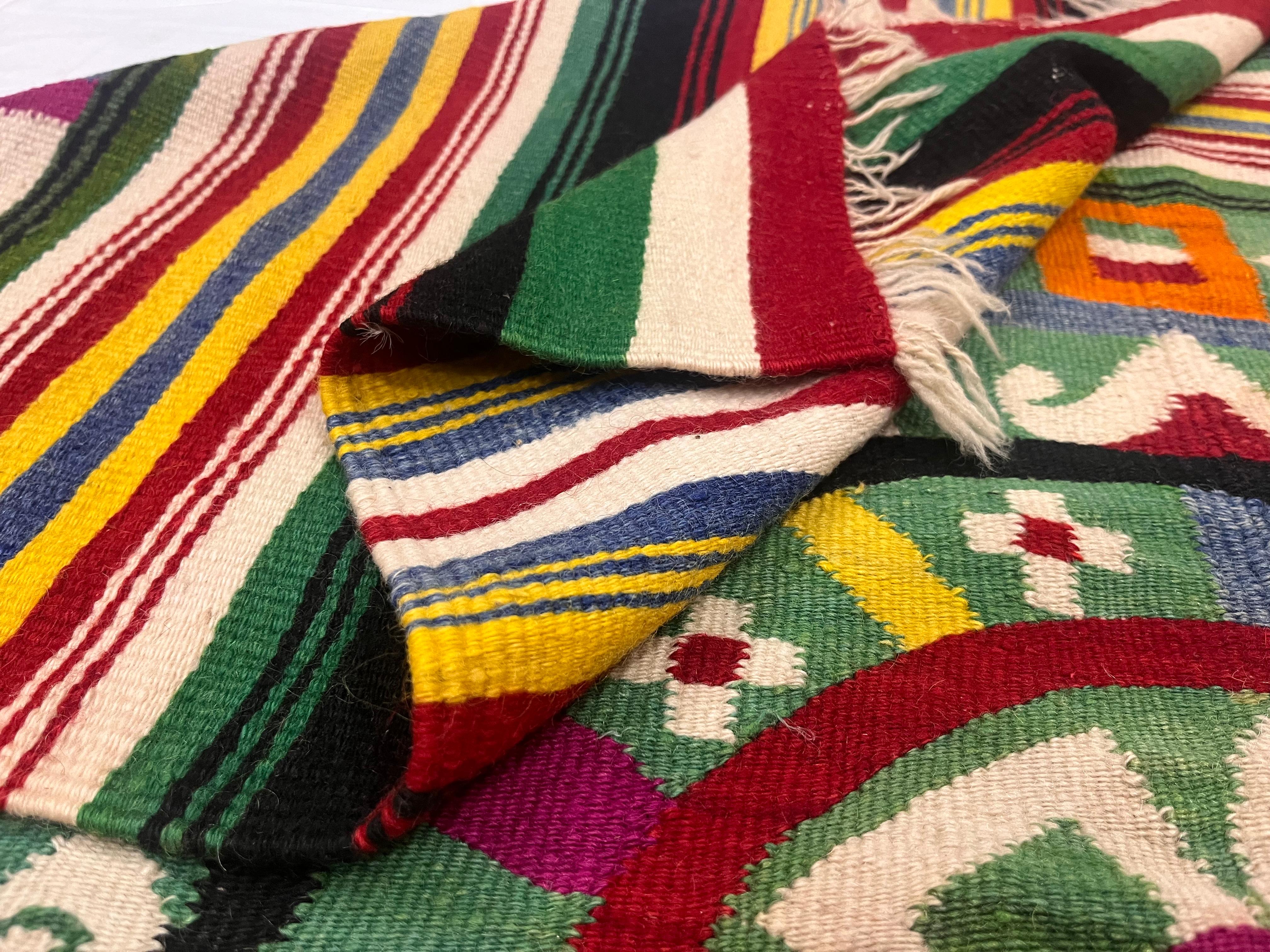Antique Mexican Blanket 4'9
