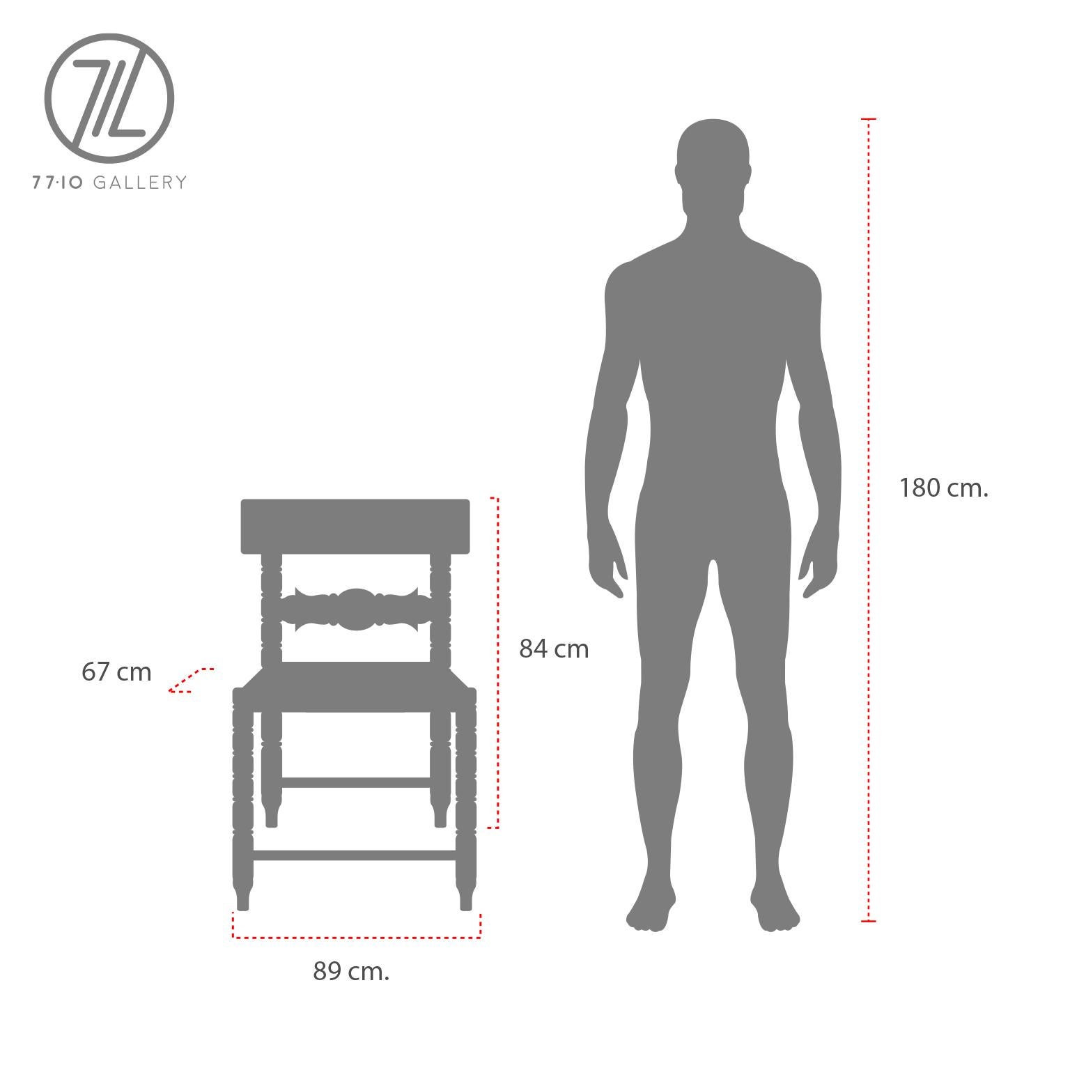 Milieu du XXe siècle Chaise mexicaine ancienne en vente