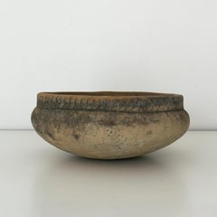 Antique Mexican clay bowl. Rosario. XX Century late. Herencias Collection
