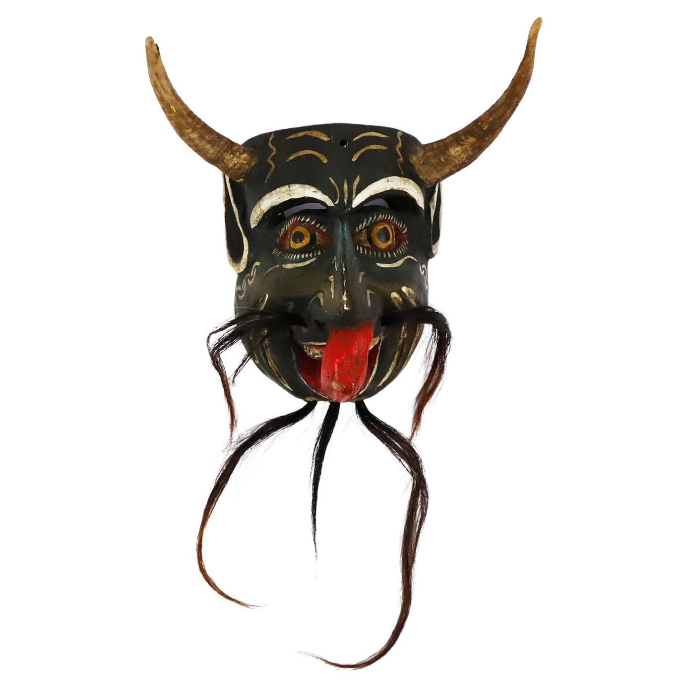Antique Mexican Demon Mask