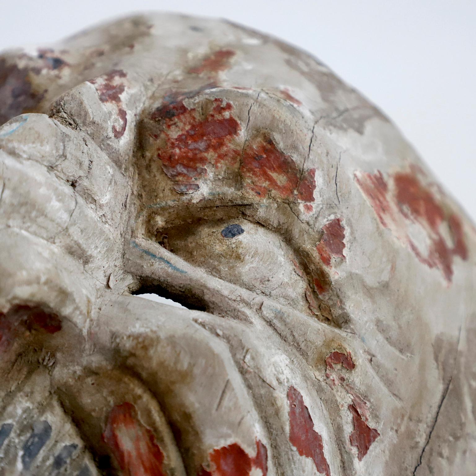 Antike mexikanische Diablo-Maske (Volkskunst) im Angebot