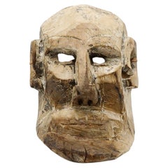 Antike mexikanische, handgeschnitzte Ritualmaske, CIRCA 1940